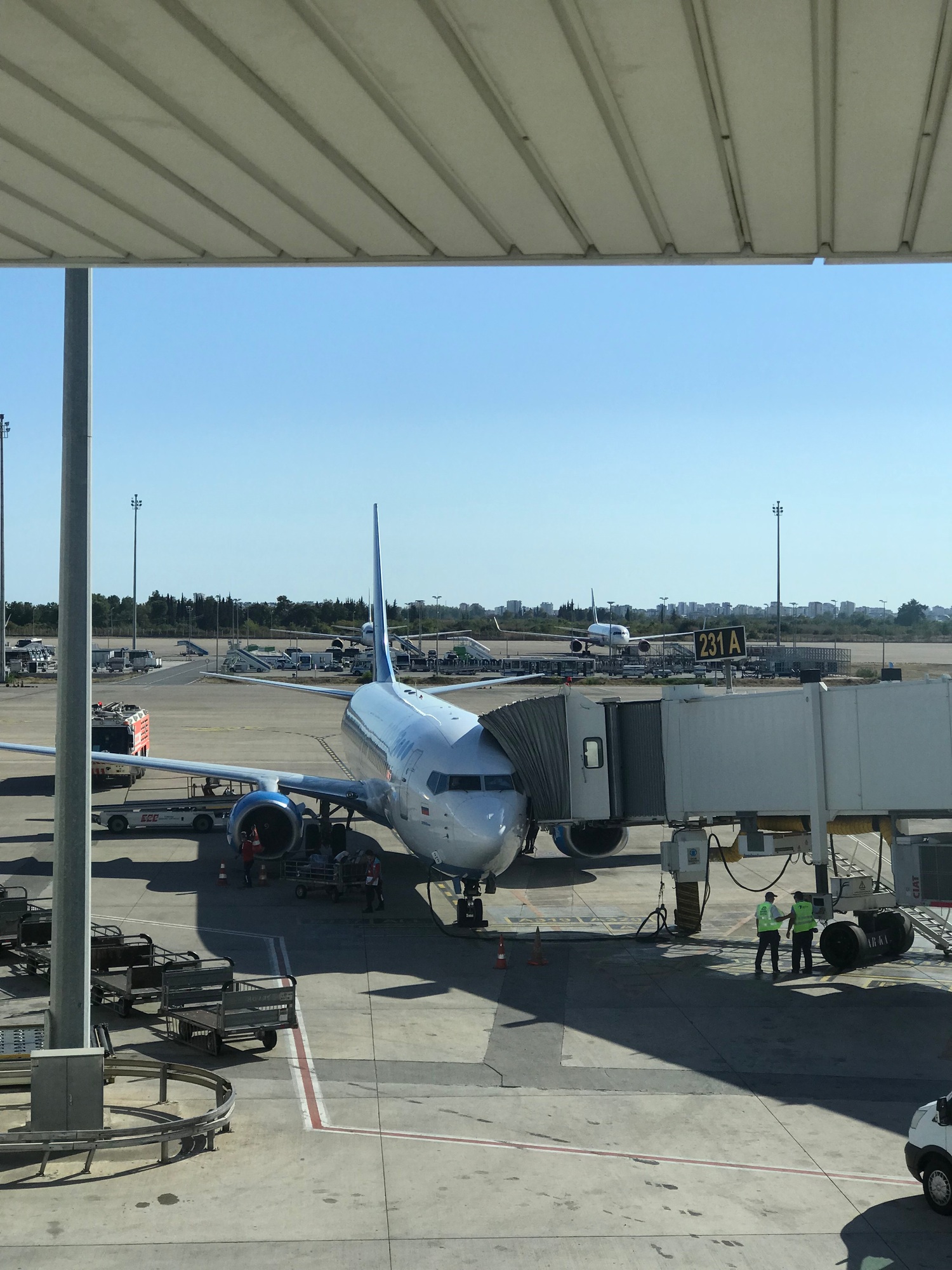 Airplanes in airport